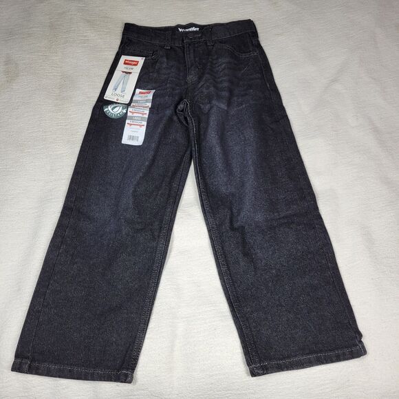 Wrangler Jeans Boys Regular Black Sz 8 Regular Denim Pants Kids School Lot of 2 - Picture 3 of 16